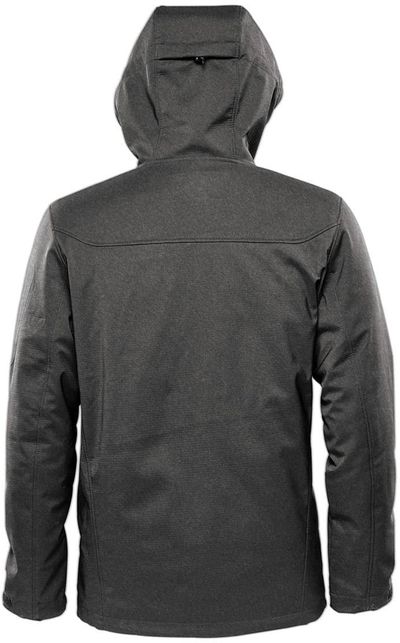 Am image of a Custom Stormtech Men's Epsilon System Jacket in Charcoal Twill!