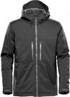 Am image of a Custom Stormtech Men's Epsilon System Jacket in Charcoal Twill!
