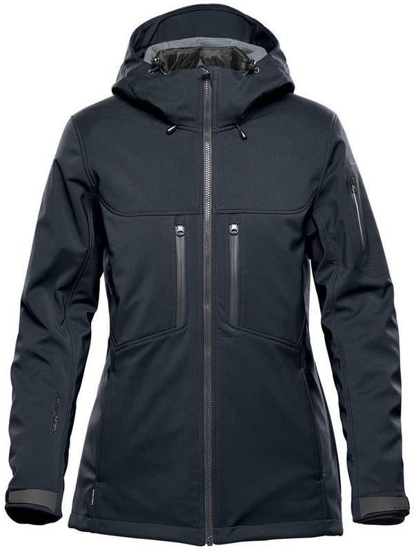 Am image of a Custom Stormtech Women's Epsilon System Jacket in Navy!