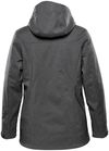 Am image of a Custom Stormtech Women's Epsilon System Jacket in Charcoal Twill!