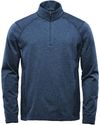 Am image of a Custom Stormtech Men's Treeline Performance Quarter Zip Pullover in Dark Navy!