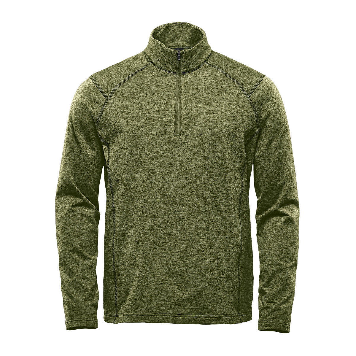 Stormtech Men's Treeline Performance Quarter Zip Pullover in Sage Green Heather