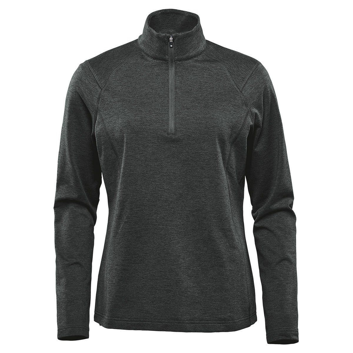 Stormtech Womens Treeline Performance Quarter Zip Pullover in Black Heather