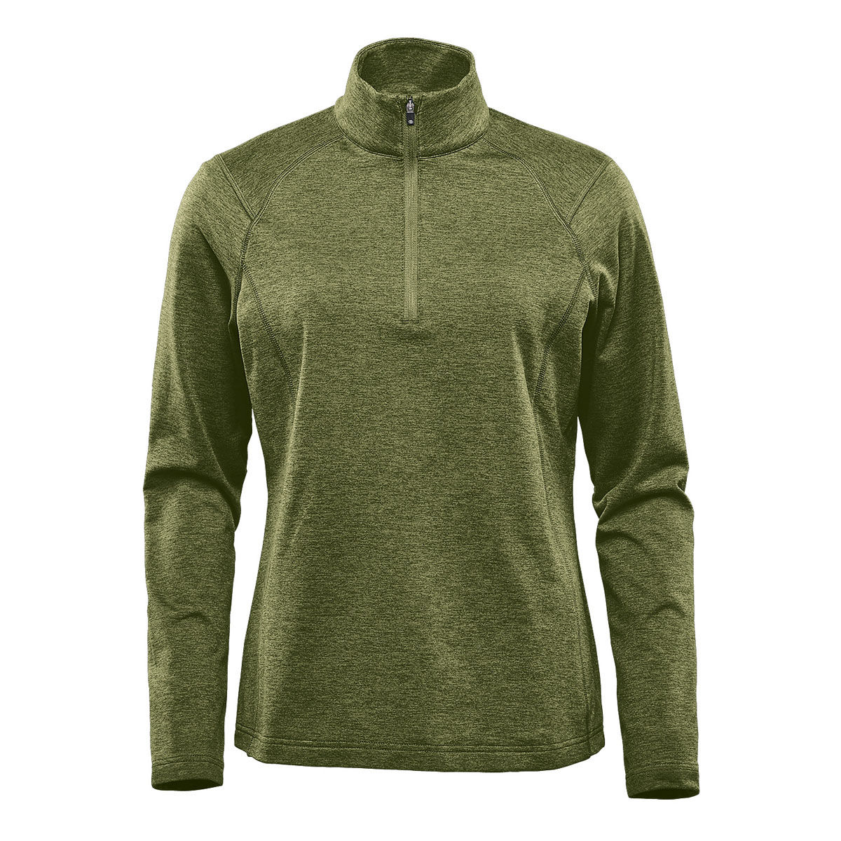 Stormtech Womens Treeline Performance Quarter Zip Pullover in Sage Green Heather