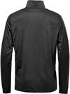 Am image of a Custom Stormtech Men's Milano Quarter Zip Pullover in Black!