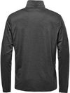 Am image of a Custom Stormtech Men's Milano Quarter Zip Pullover in Charcoal Heather!