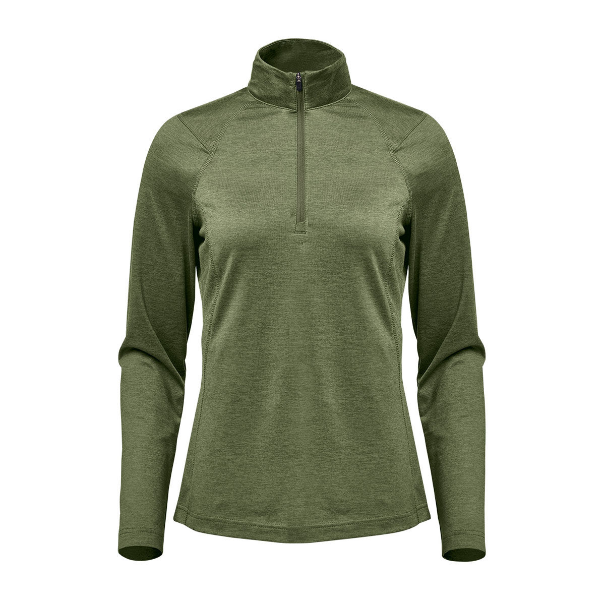 Stormtech Women's Milano Quarter Zip Pullover in Sage Green Heather