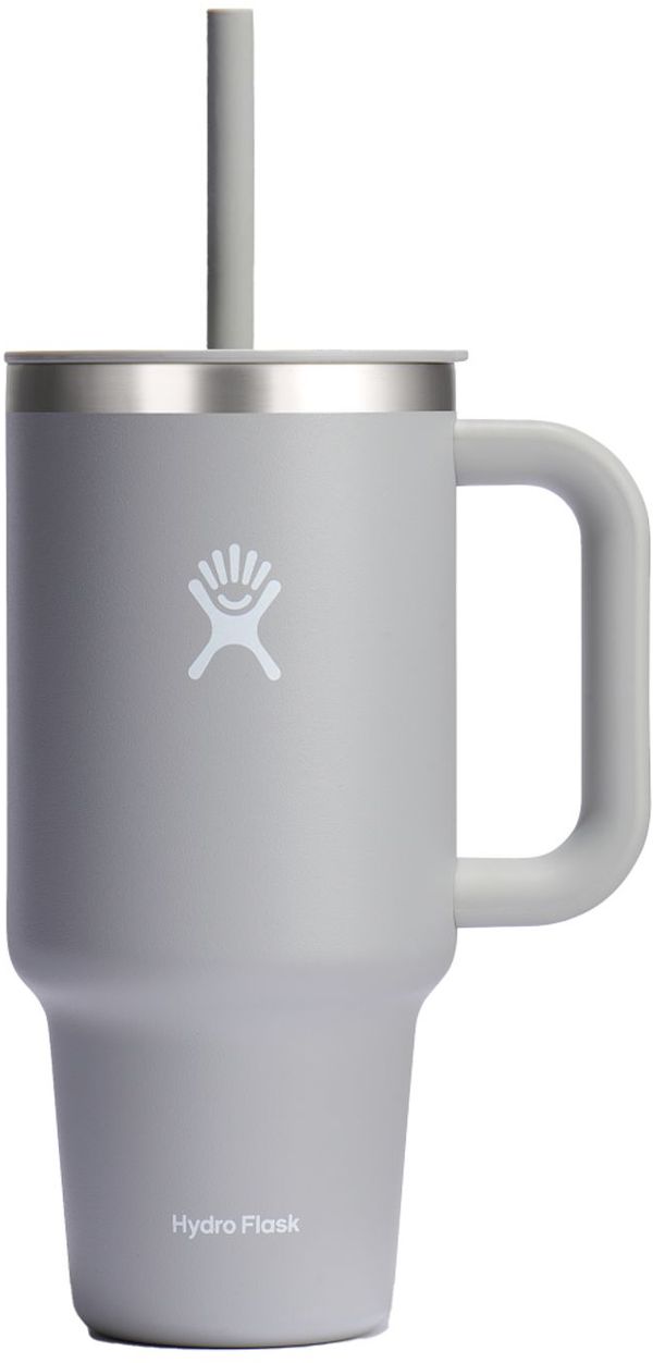 Am image of a Custom Hydro Flask All Around Travel Tumbler 32oz with Straw in Birch!