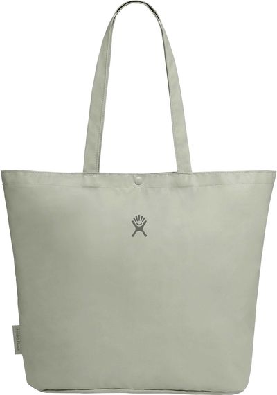 Am image of a Custom Hydro Flask Tag Along Tote in Agave!