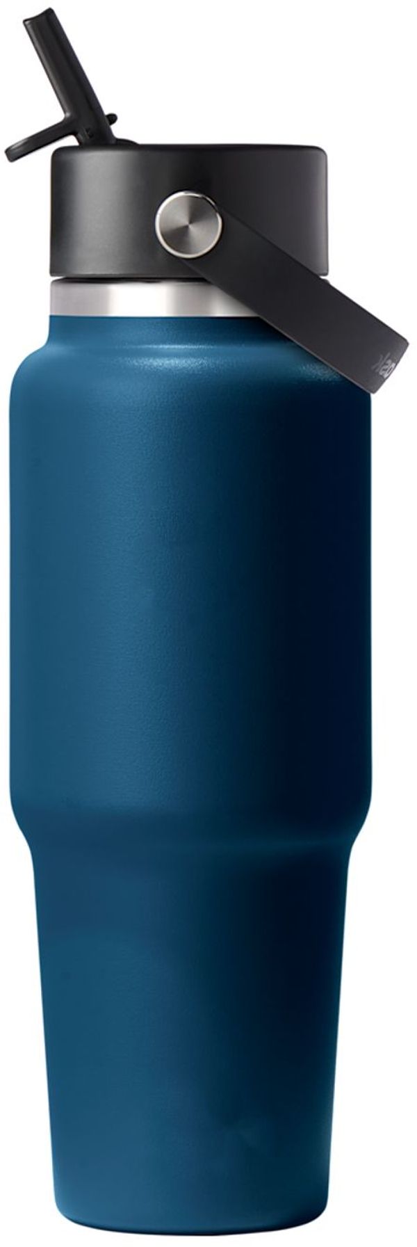 Am image of a Custom Hydro Flask Travel Bottle With Flex Straw Cap 32oz in Indigo!
