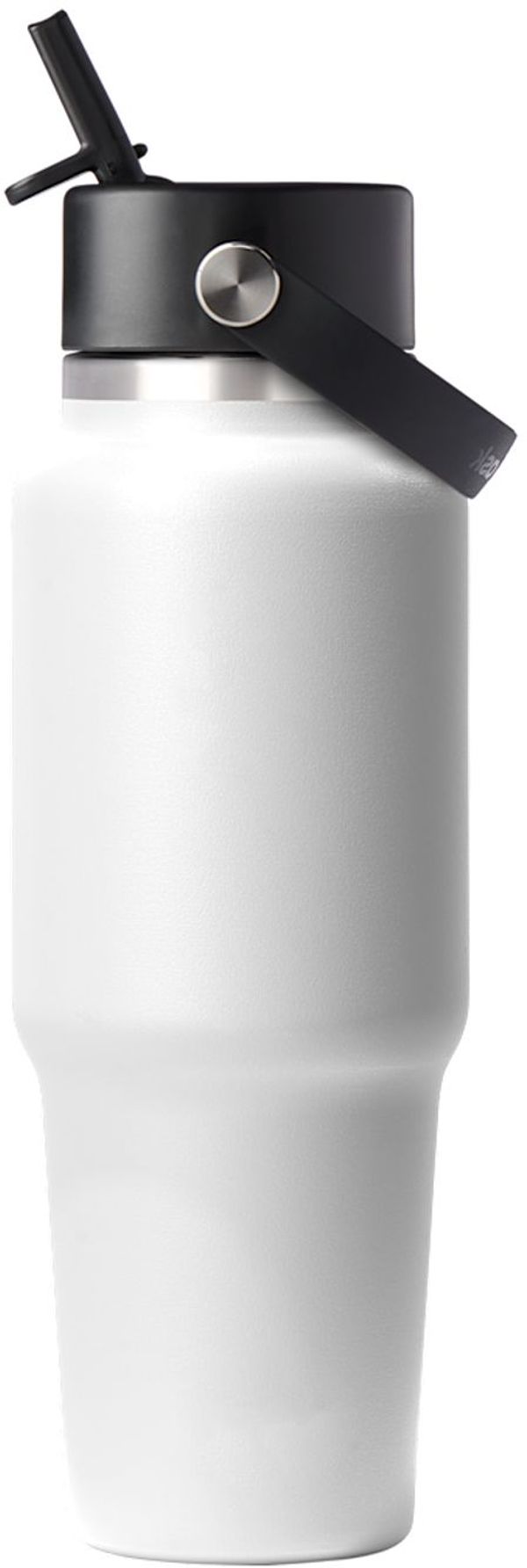 Am image of a Custom Hydro Flask Travel Bottle With Flex Straw Cap 32oz in white!
