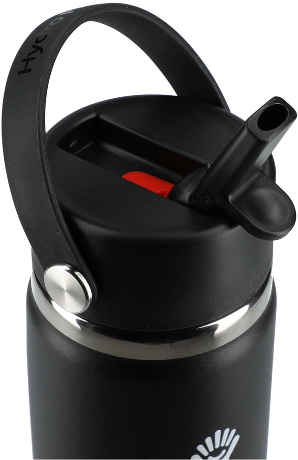 An image of a Custom Hydro Flask Wide Mouth with Flex Straw Cap 24oz!
