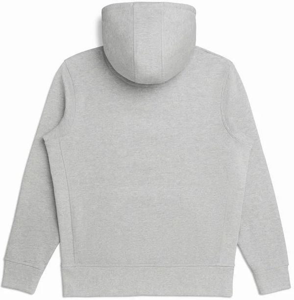 Am image of a Custom Original Favorites Organic Cotton Hooded Sweatshirt in Heather Grey!
