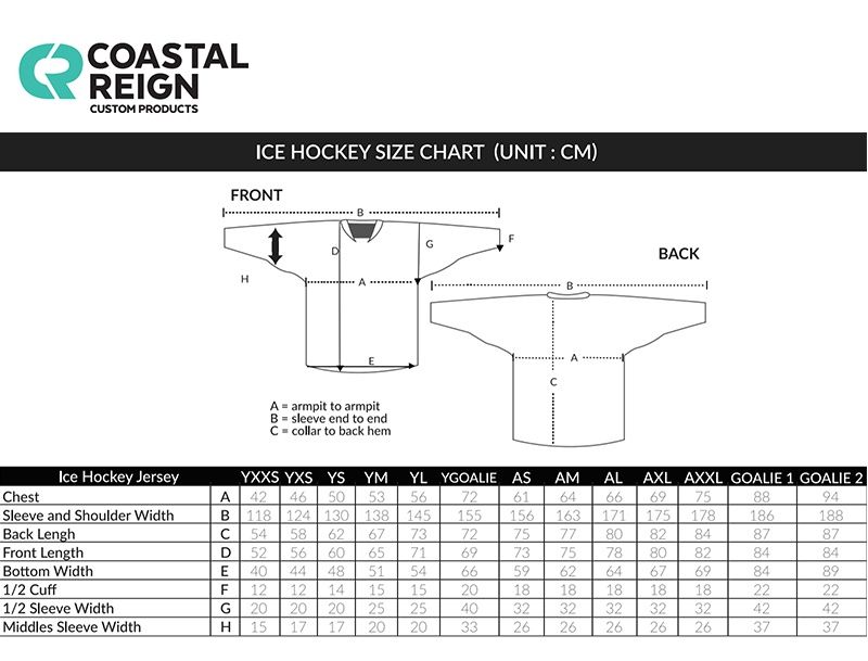 Custom Hockey Jerseys - Coastal Reign