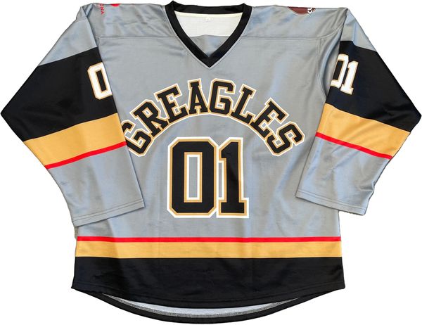 Am image of a Custom Sublimated Hockey Jersey in Hockey Fabric!