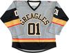 Am image of a Custom Sublimated Hockey Jersey in Hockey Fabric!
