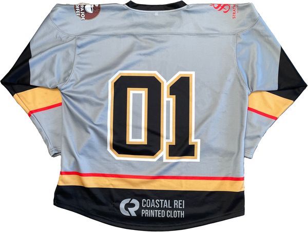 Am image of a Custom Sublimated Hockey Jersey in Hockey Fabric!