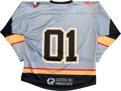 Am image of a Custom Sublimated Hockey Jersey in Hockey Fabric!