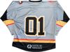 Am image of a Custom Sublimated Hockey Jersey in Hockey Fabric!