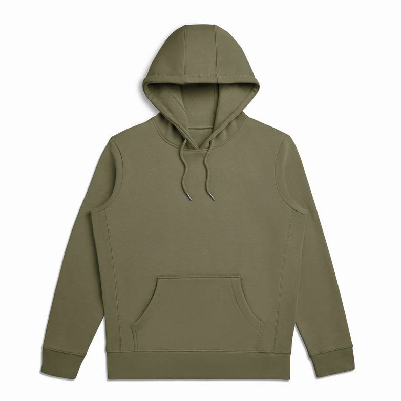 Original Favorites Organic Cotton Hooded Sweatshirt in Military Olive