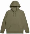 Am image of a Custom Original Favorites Organic Cotton Hooded Sweatshirt in Military Olive!