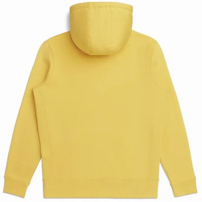 Am image of a Custom Original Favorites Organic Cotton Hooded Sweatshirt in Mustard!