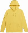 Am image of a Custom Original Favorites Organic Cotton Hooded Sweatshirt in Mustard!