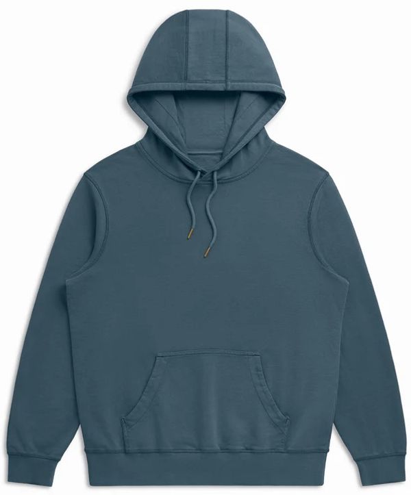 Am image of a Custom Original Favorites Organic Cotton French Terry Hooded Sweatshirt in Seaside!
