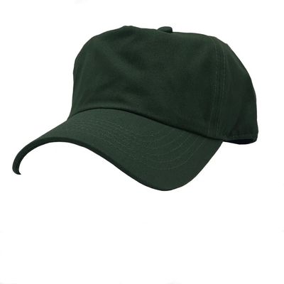 Am image of a Custom Nissi Panels Washed Cotton Dad Cap in Hunter Green!
