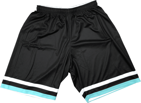Am image of a Custom Sublimated Youth Boys Basketball Shorts in Full Colour Sublimation!