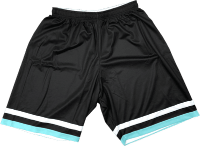 Am image of a Custom Sublimated Youth Boys Basketball Shorts in Full Colour Sublimation!