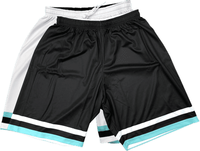 Am image of a Custom Sublimated Mens Basketball Reversible Shorts in Full Colour Sublimation!