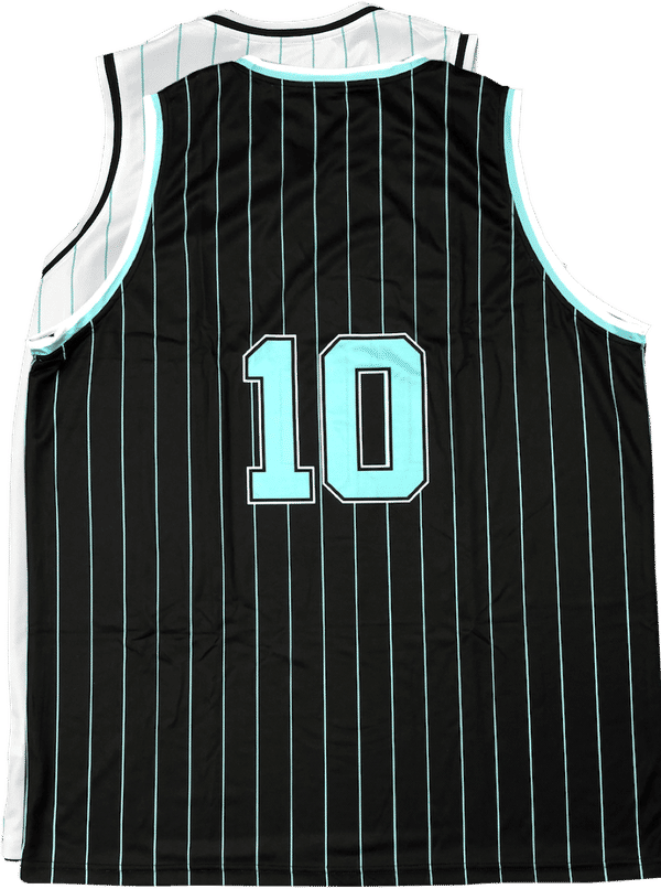 Am image of a Custom Sublimated Reversible Crew Neck Basketball Jersey in Full Colour Sublimation!