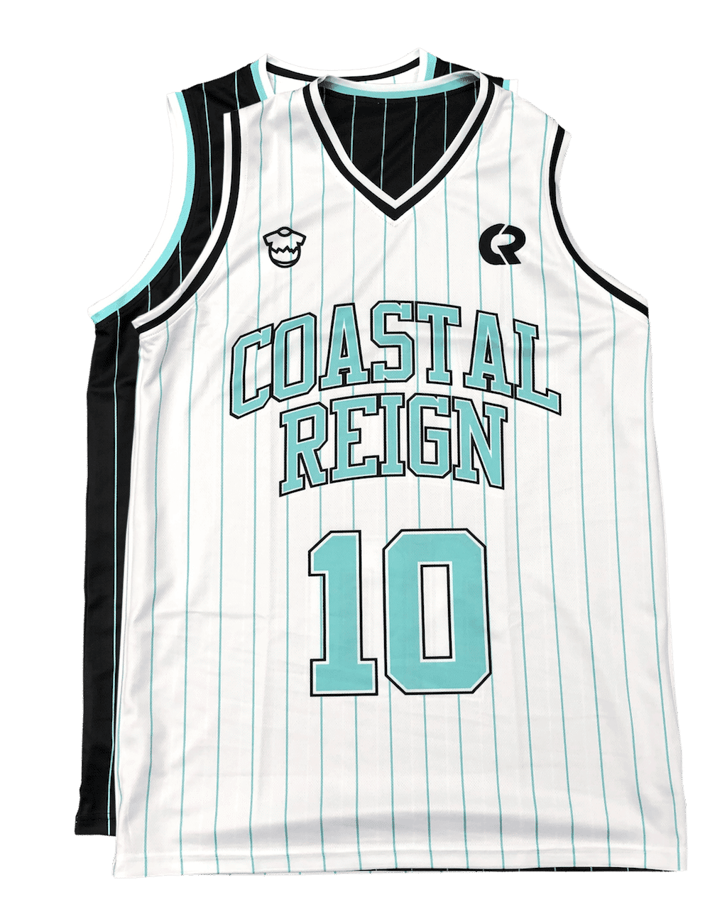 Sublimated Reversible V Neck Youth Basketball Jersey in Full Colour Sublimation