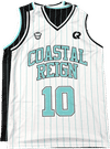Am image of a Custom Sublimated Reversible V Neck Youth Basketball Jersey in Full Colour Sublimation!
