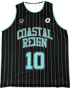 Am image of a Custom Sublimated Crew Neck Basketball Jersey in Full Colour Sublimation!