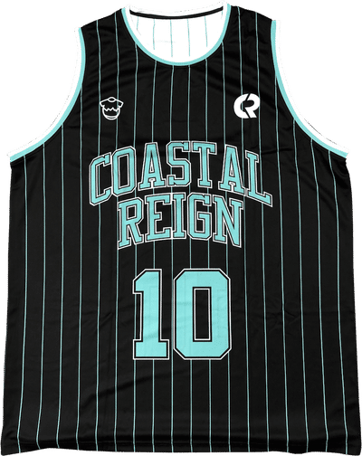 Am image of a Custom Sublimated Youth Crew Neck Basketball Jersey in Full Colour Sublimation!