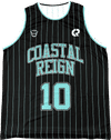 Am image of a Custom Sublimated Youth Crew Neck Basketball Jersey in Full Colour Sublimation!