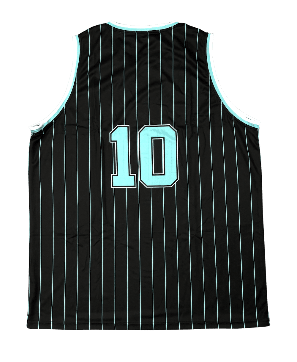 Custom Blue Black-White Round Neck Sublimation Basketball Suit Jersey