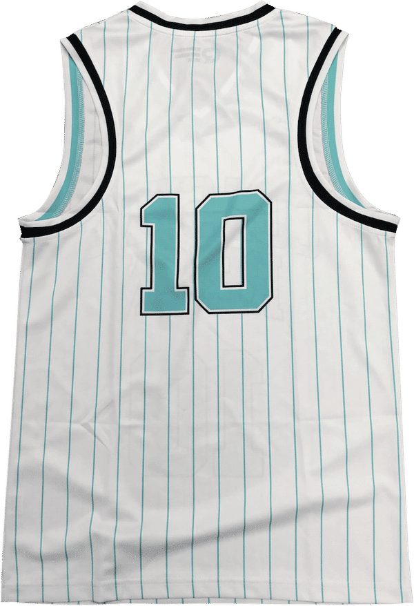 Am image of a Custom Sublimated V Neck Racerback Womens Basketball Jersey in Full Colour Sublimation!