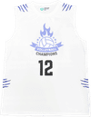 Am image of a Custom Sublimated Youth Muscle Tank Top in Essential!