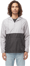 An image of a Custom Independent Trading Co. Lightweight Windbreaker Pullover Jacket!