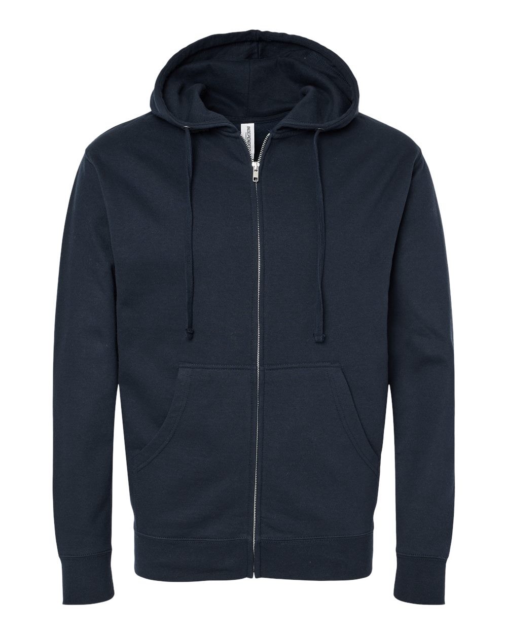 INDEPENDENT TRADING CO ADULT MIDWEIGHT ZIP HOODED SWEATSHIRT in Navy