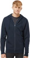 An image of a Custom INDEPENDENT TRADING CO ADULT MIDWEIGHT ZIP HOODED SWEATSHIRT!