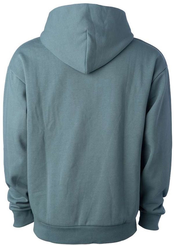 Am image of a Custom Independent Trading Co Avenue Pullover Hooded Sweatshirt in Blue Magic!
