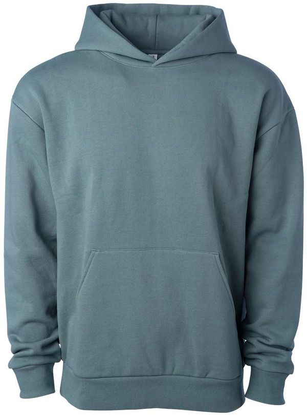 Am image of a Custom Independent Trading Co Avenue Pullover Hooded Sweatshirt in Blue Magic!