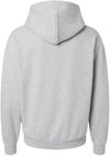 Am image of a Custom Independent Trading Co Avenue Pullover Hooded Sweatshirt in Grey Heather!