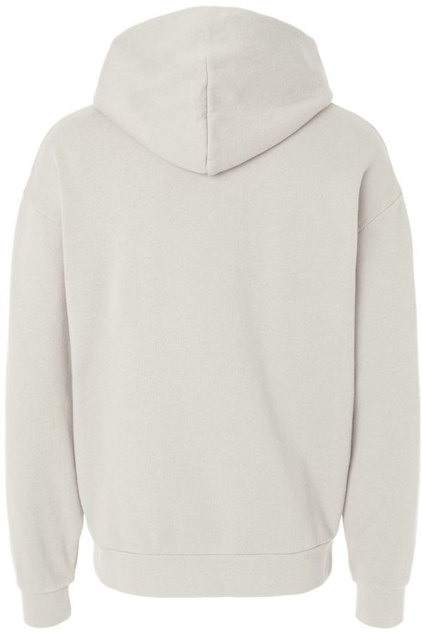 Am image of a Custom Independent Trading Co Avenue Pullover Hooded Sweatshirt in Ivory!
