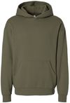 Am image of a Custom Independent Trading Co Avenue Pullover Hooded Sweatshirt in Olive!