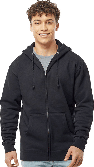 An image of a Custom Independent Trading Co Heavyweight Full Zip Hooded Sweatshirt!